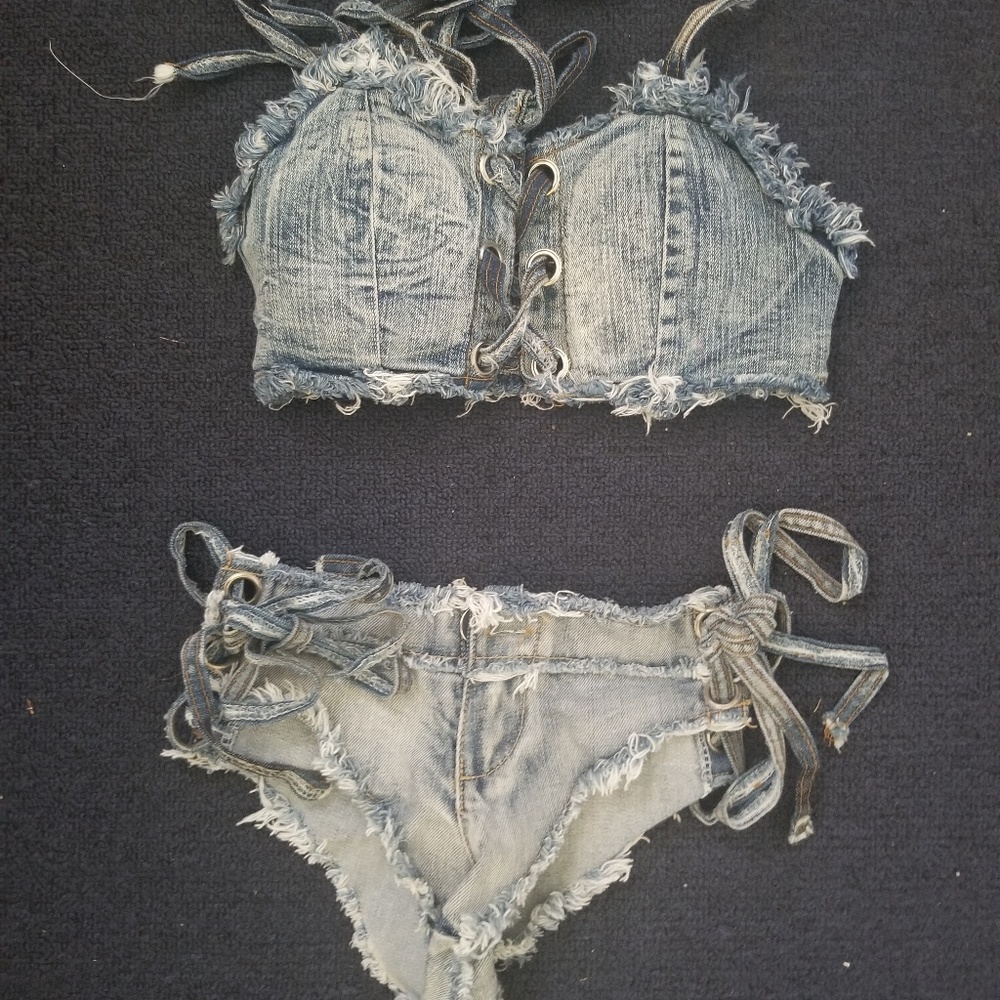 Denim 2pc bikini